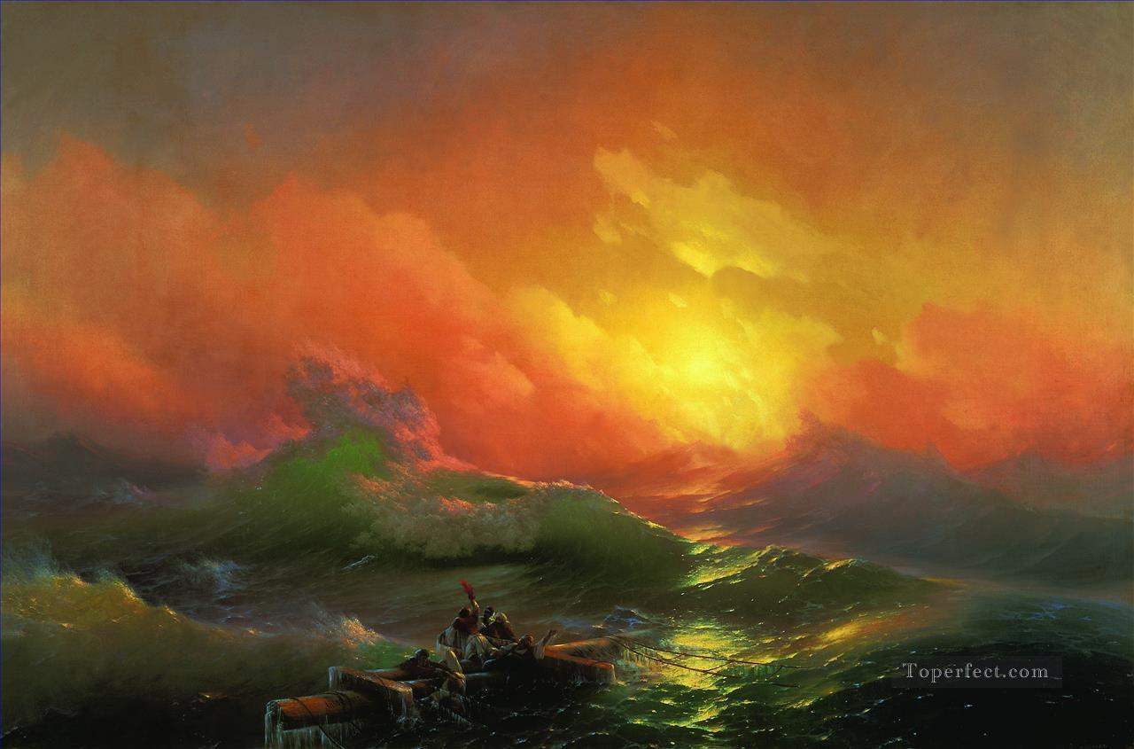 第九の波 1850 1 ロマンチックなイワン・アイヴァゾフスキー ロシア油絵
